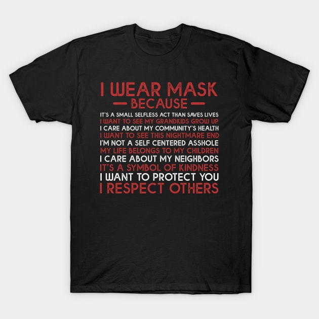 I Wear Mask Because I Respect Others T-Shirt by ngatdoang842b